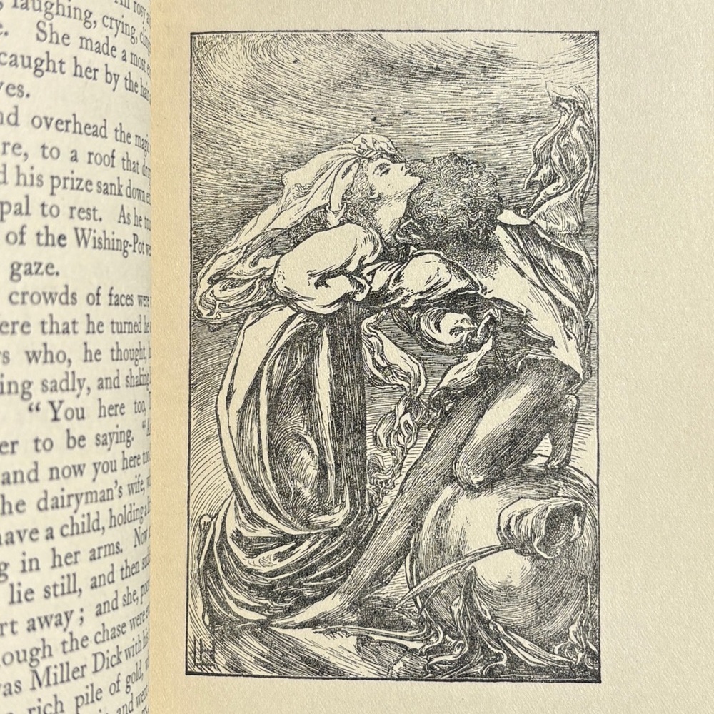 1937 A Doorway in Fairyland Wood Engravings Fairy Tales Rose Princess Palace DJ
